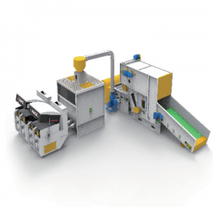 High End Negative Pressure Pillow Filling Machine With Weighing Function 2% Tolerance